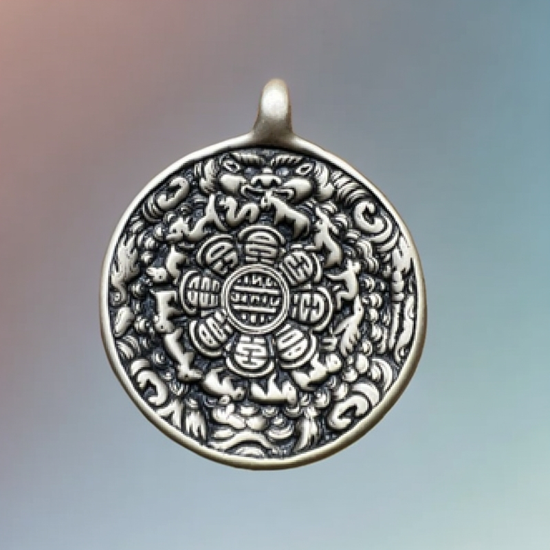 【呀拉索】九宫八卦牌吊坠/挂件 利马铜材质 模版清晰 光气十足