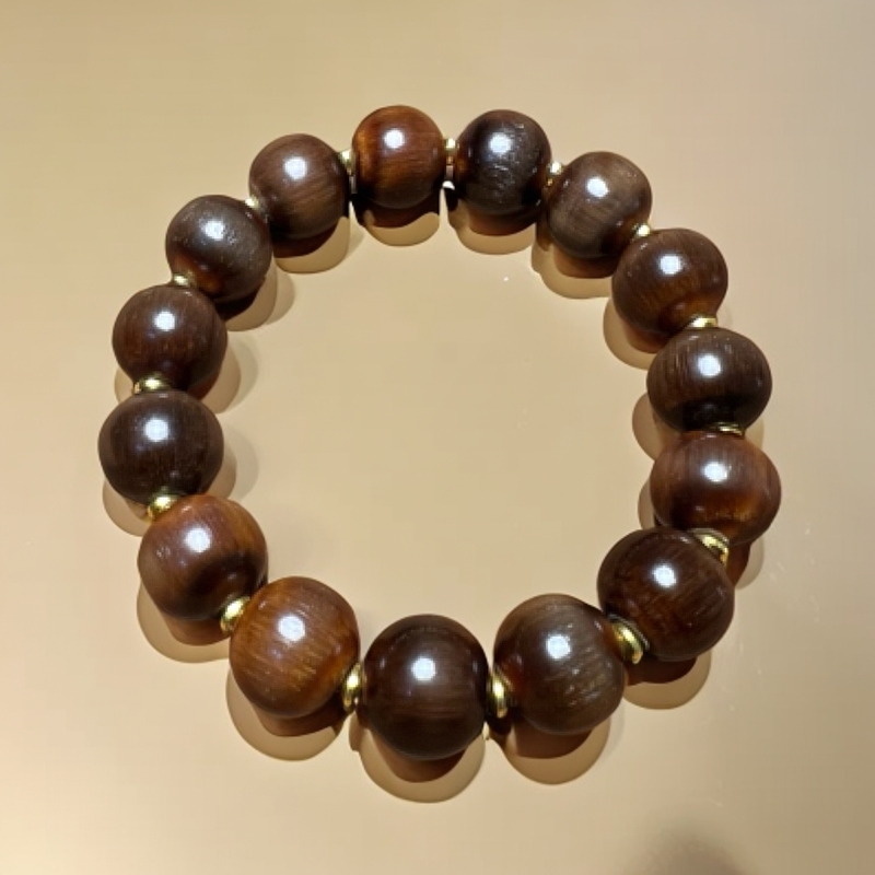 【呀拉索】牛牛角单圈手串 纹理清晰 品相完好 藏传好物推荐