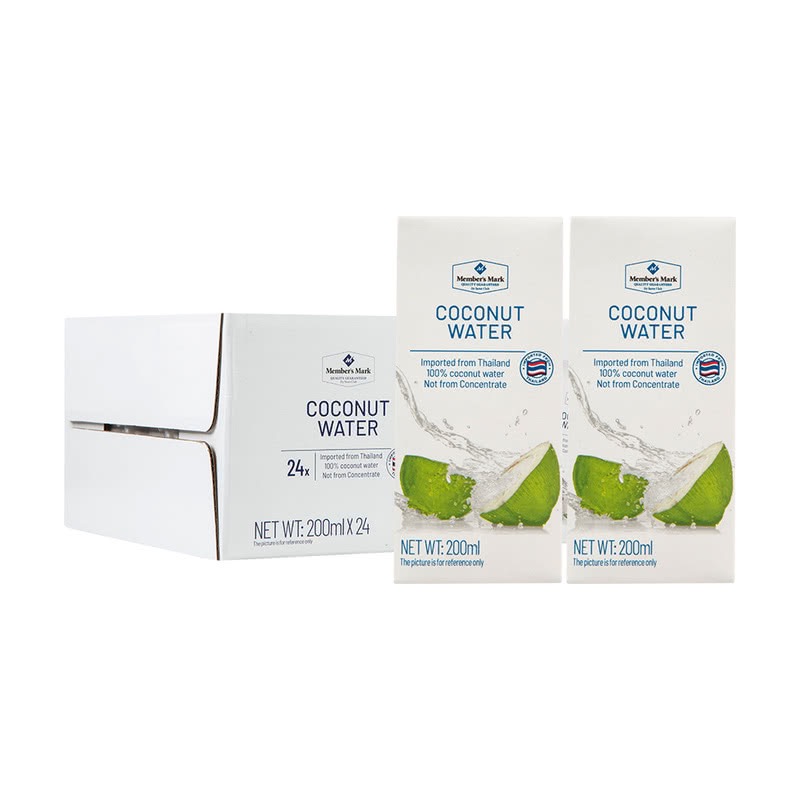 泰国进口100%椰子水椰青果汁清甜下午茶椰子汁0脂肪NFC非浓缩还原