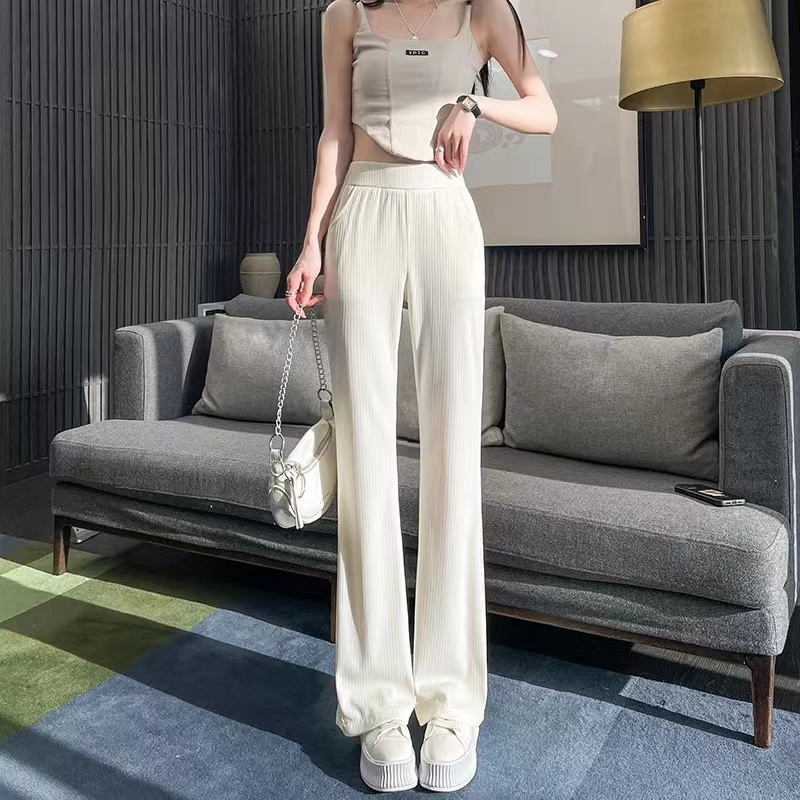 tuddy阔腿裤女高腰显瘦直筒加绒百搭休闲裤子