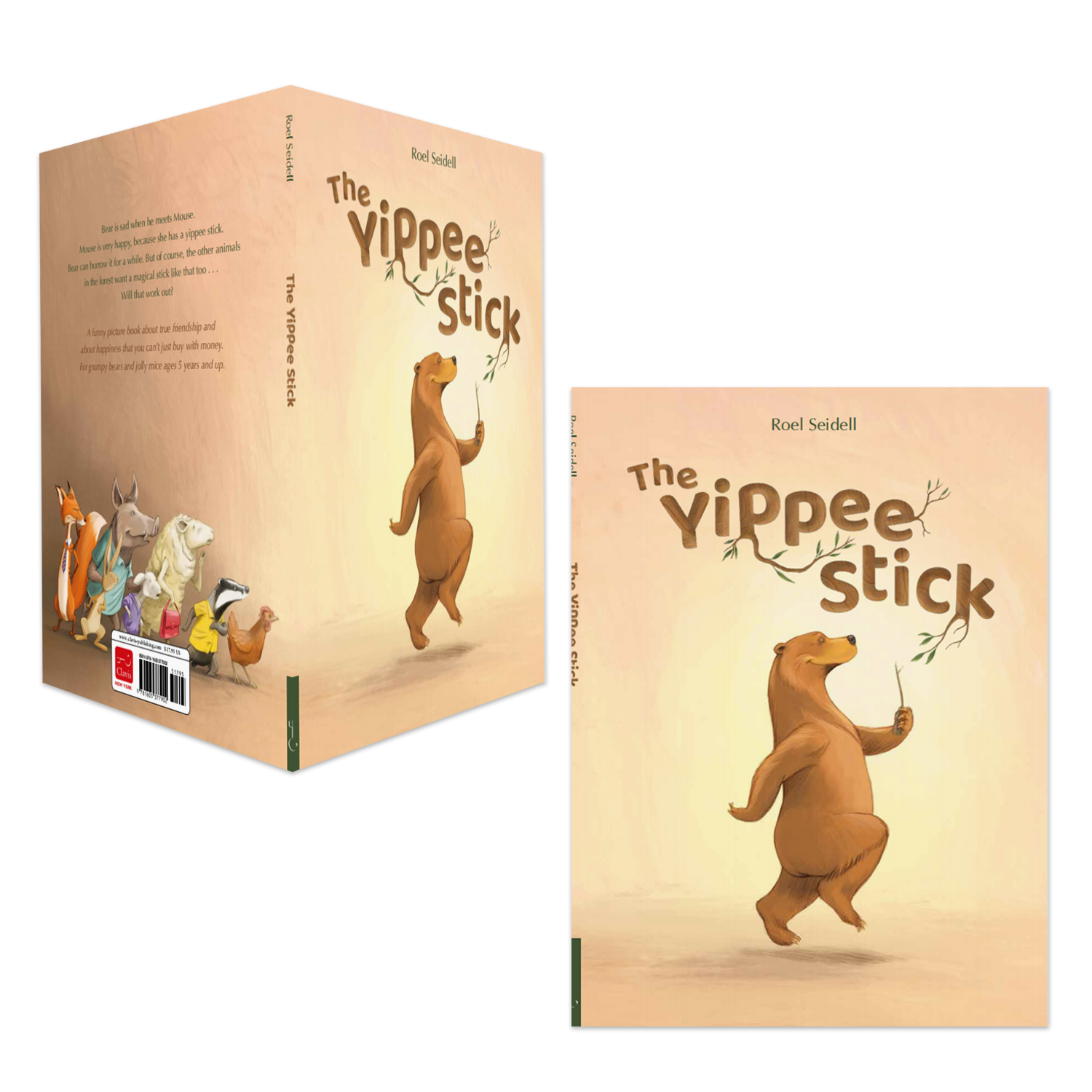 【clavis】 The Yippee Stick 精装适合3岁+儿童原版英文绘本书籍