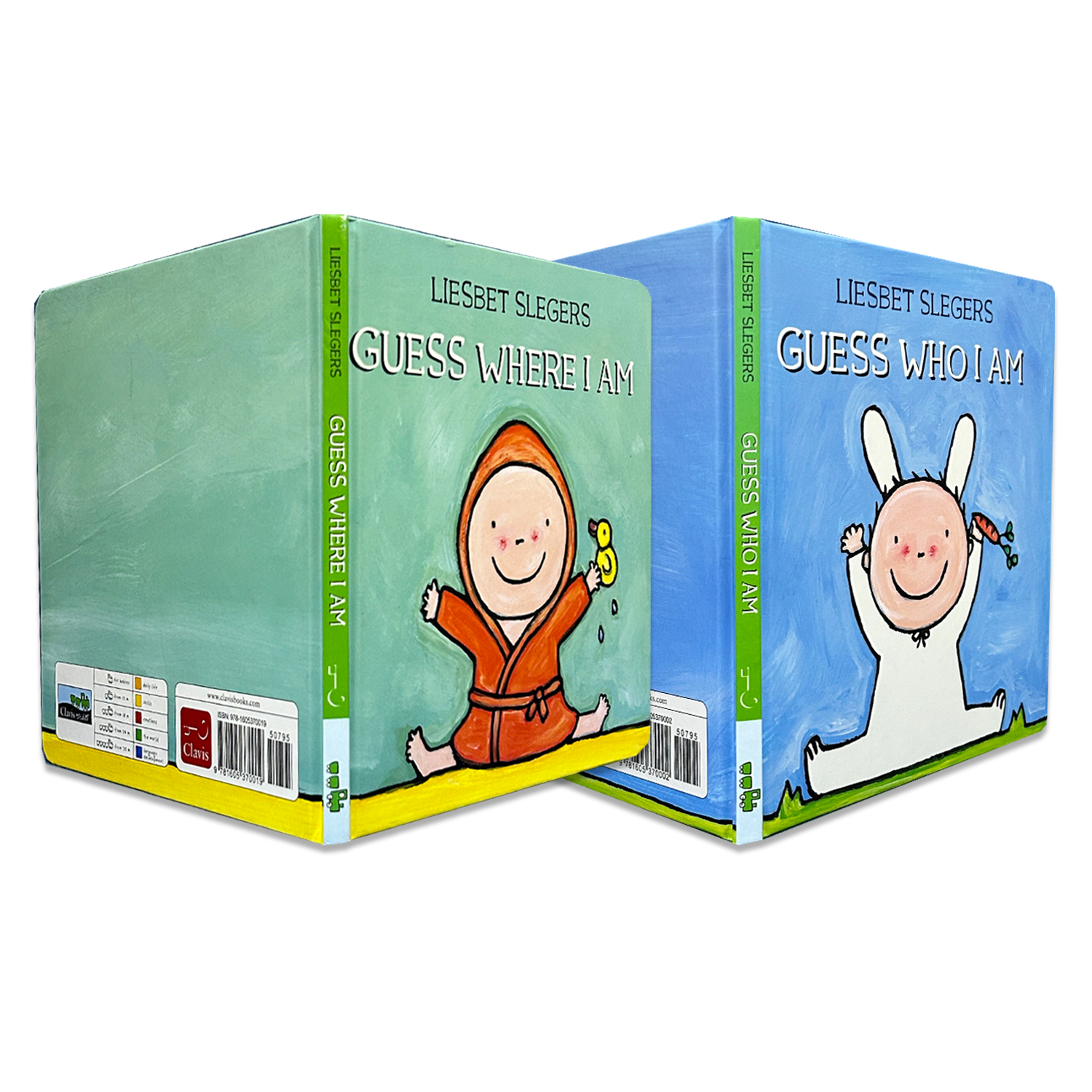 【Clavis】Guess Where I Am+Guess Who I Am 原版英文儿童绘本