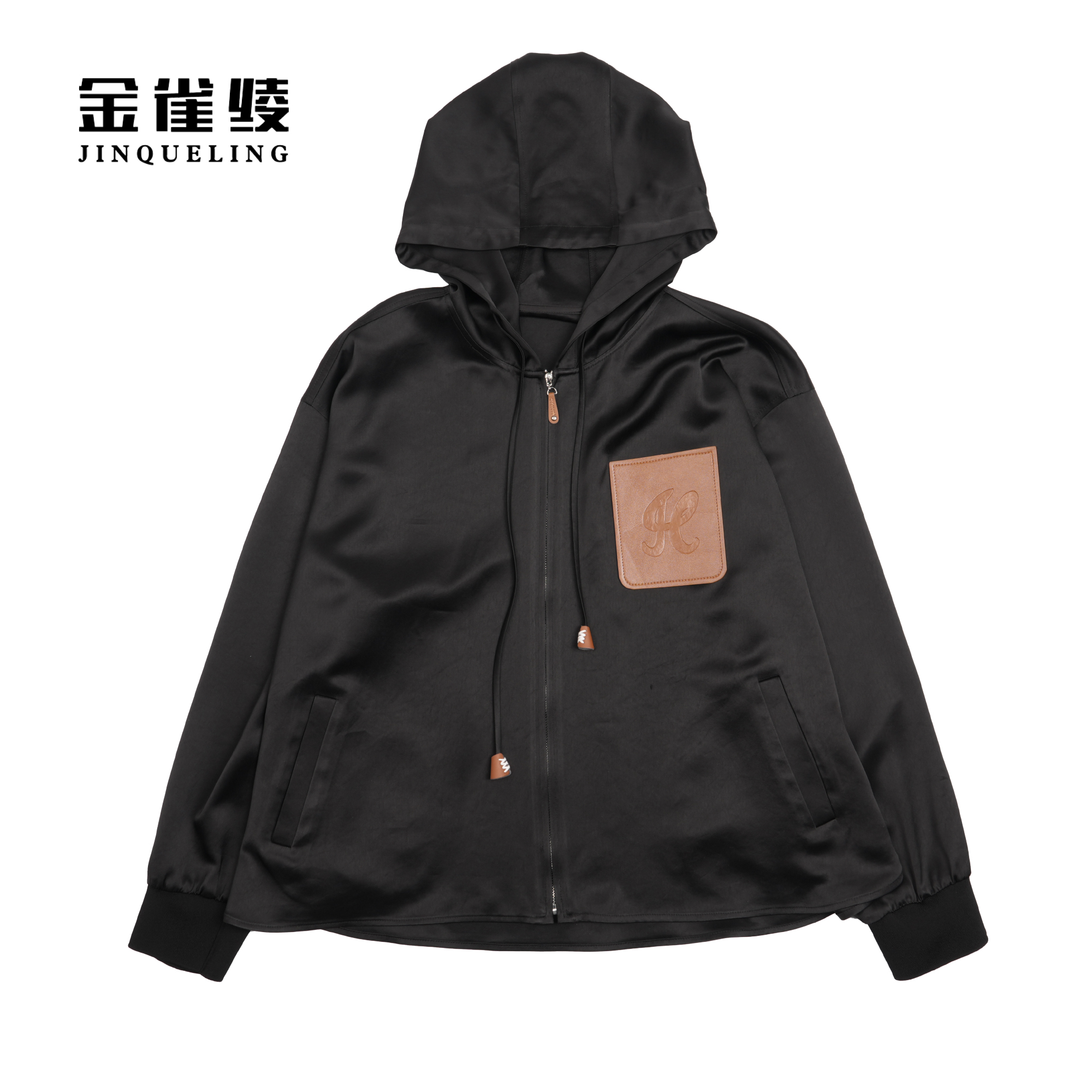 金雀绫【余生有你】春季新款运动时尚休闲连帽外套B23163