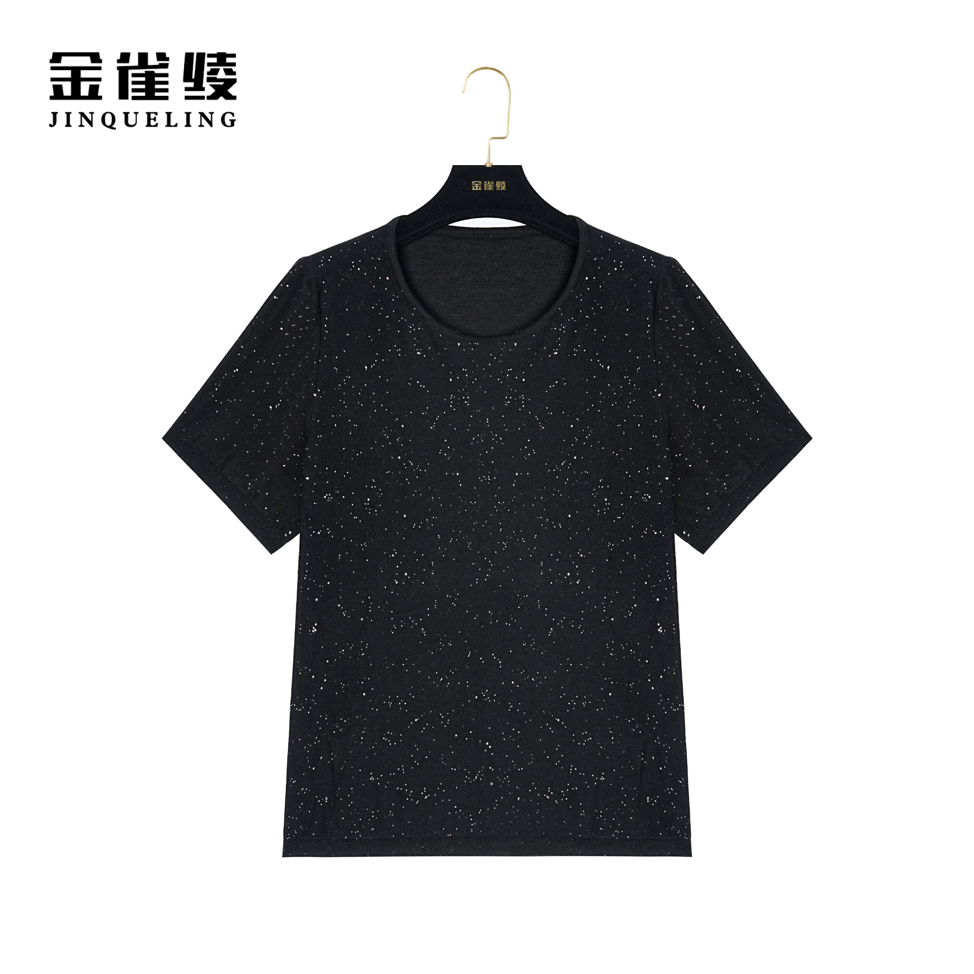 金雀绫【星光璀璨】新款轻奢时尚休闲设计师针织衫KYS04