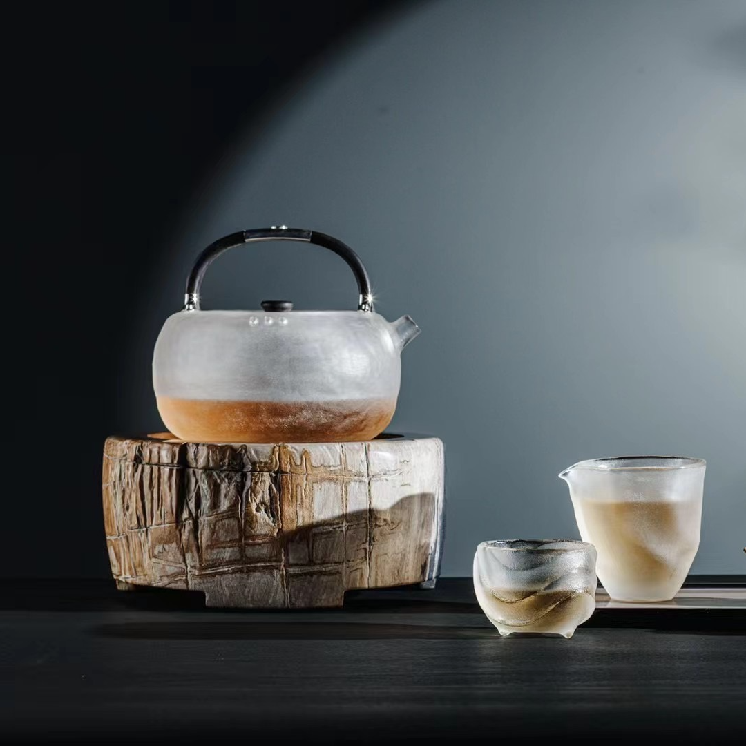 原石台水晶壶 烧水壶