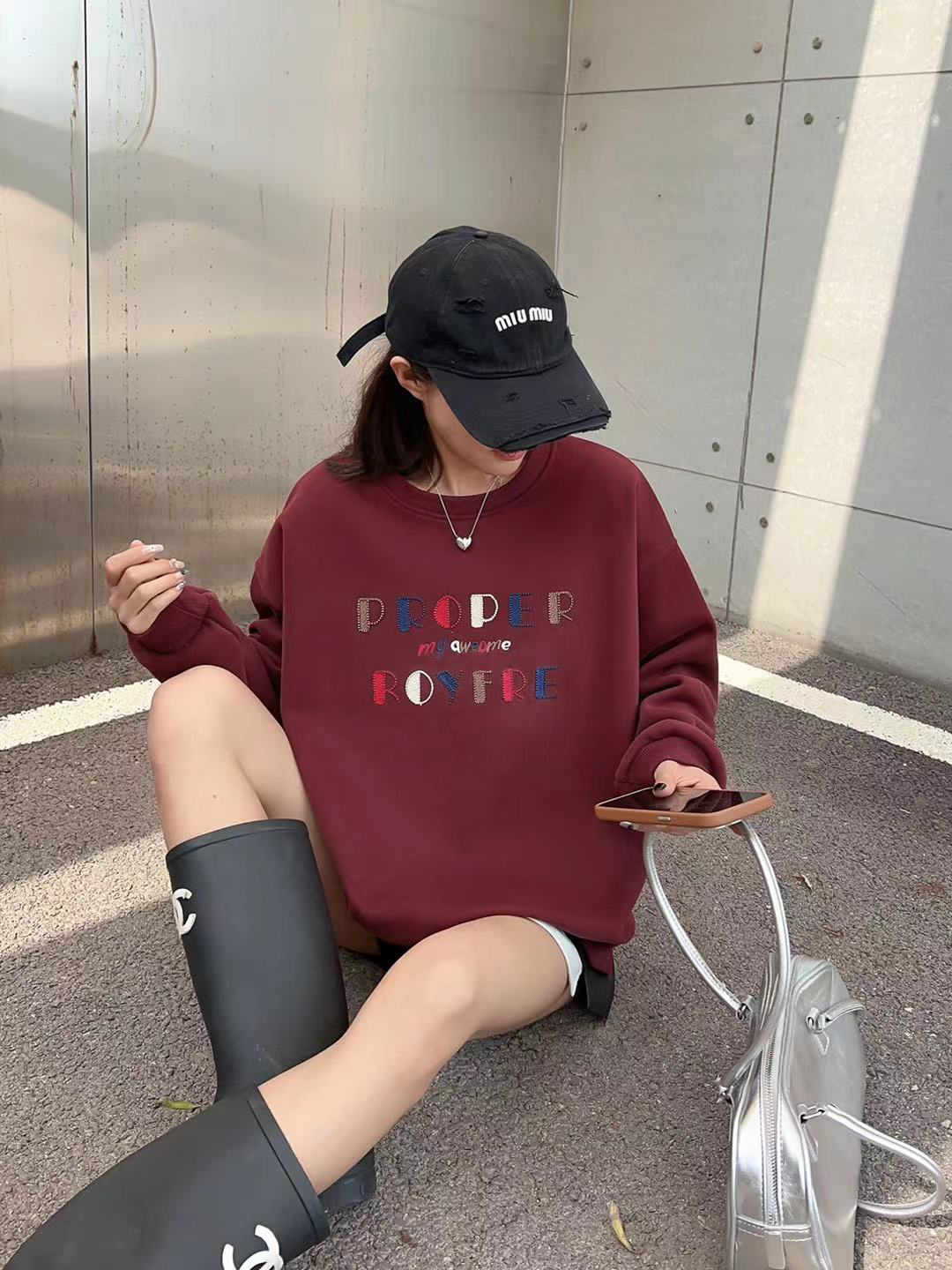 PRO加绒刺绣冬款女装卫衣