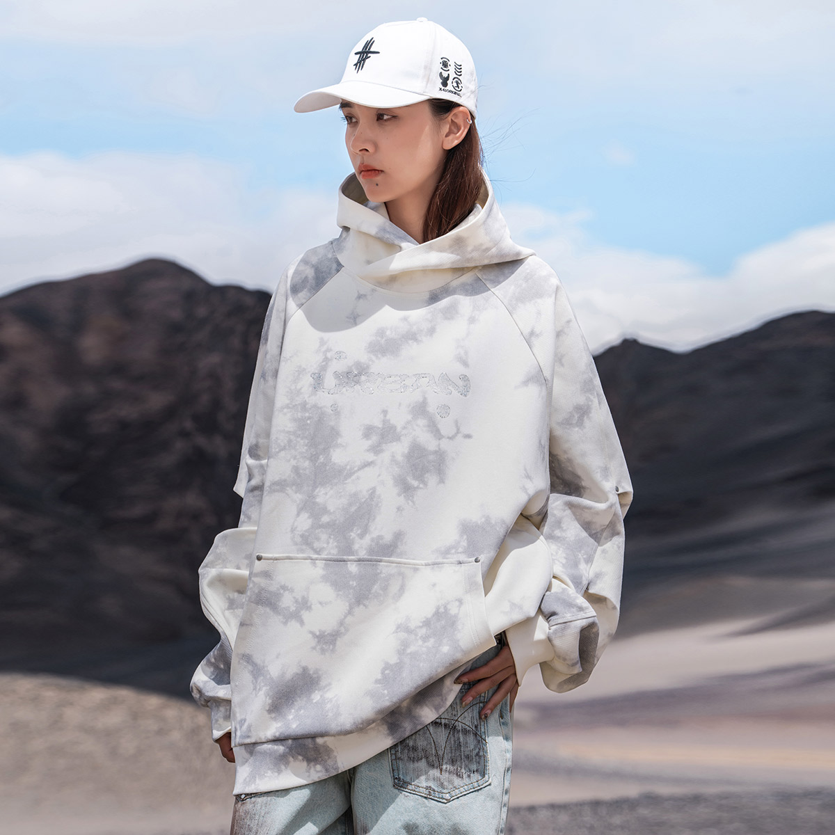 AOGZ小众设计感卫衣男女春秋季2024新款美式连帽宽松情侣重磅帽衫