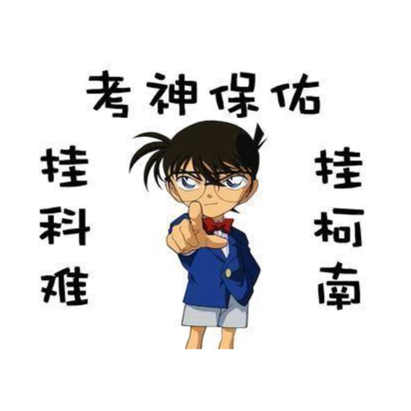 大学毕业不挂科 挂柯南想挂科都难 不挂科【赠送爱因斯坦脑子一颗】
