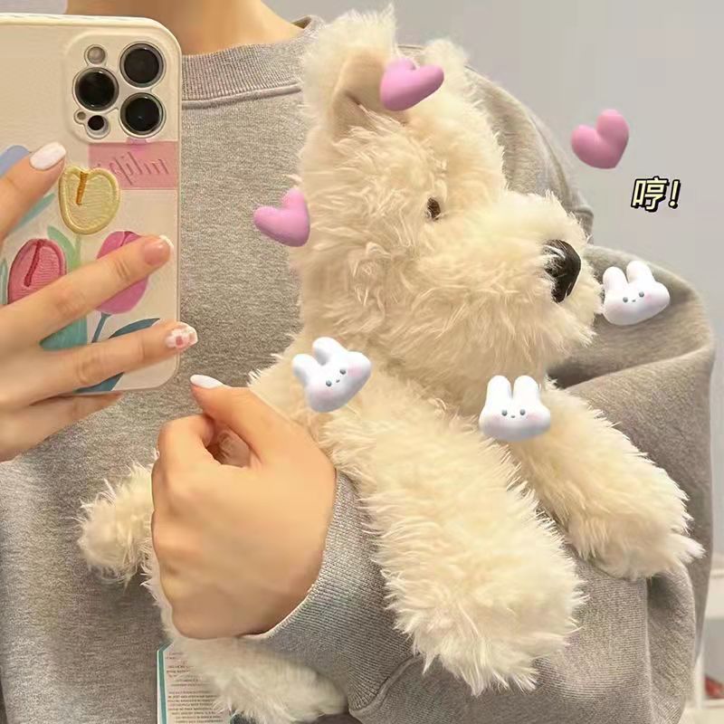 可爱西高地小狗玩偶毛绒公仔迷你软呼呼修狗少女心礼物治愈系玩具