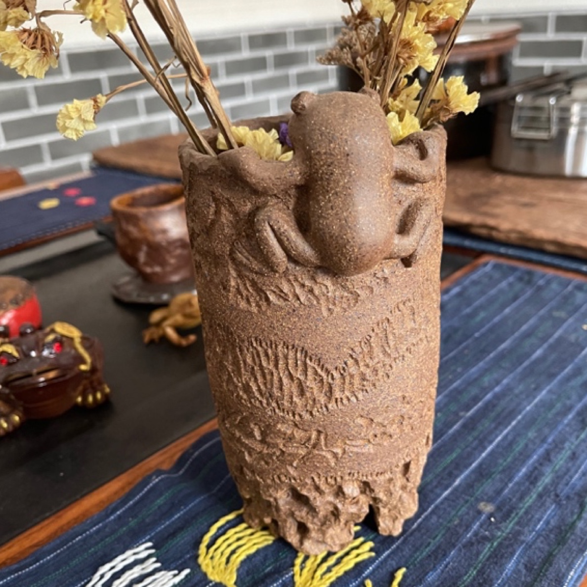 创意纯手工300到400毫升左右陶瓷大号摆件，花插，大水缸个性家用