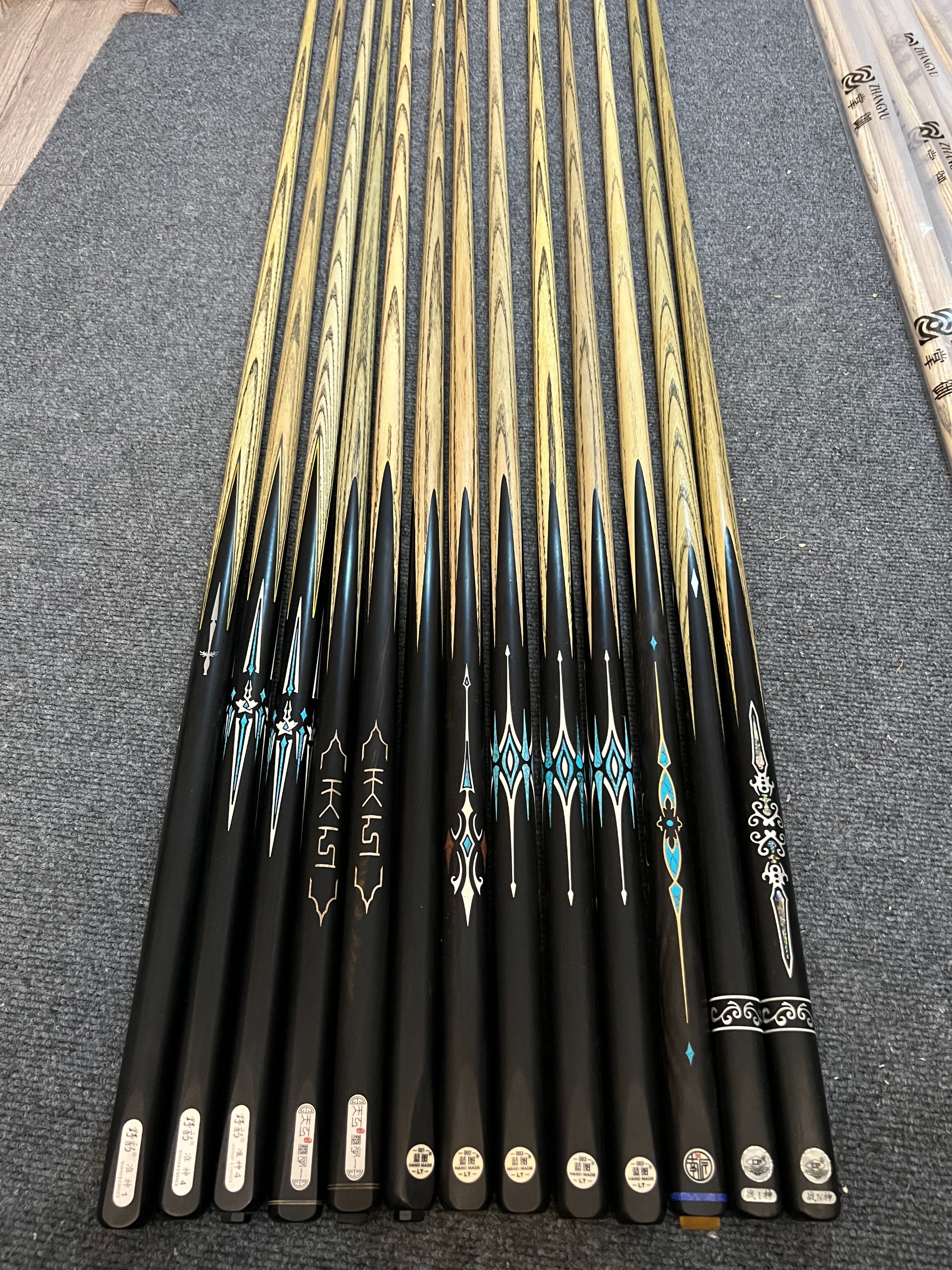 3k以上二手各品牌台球杆小头大头打杆冲杆中式黑八球杆枫木白蜡木