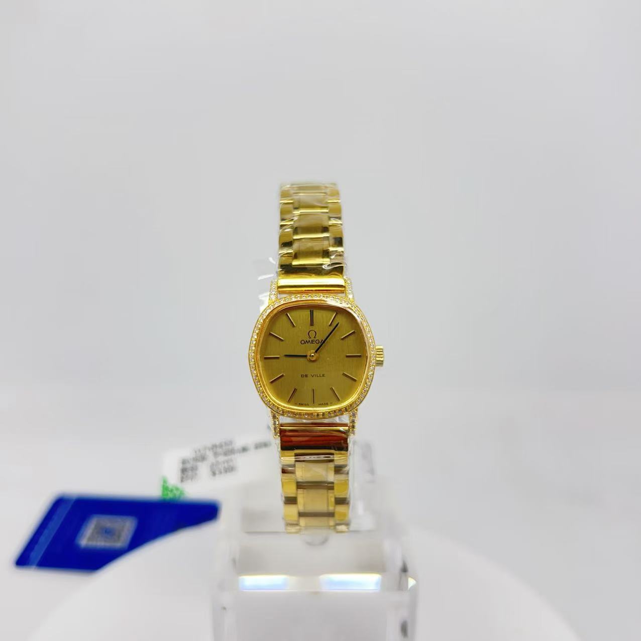 95新 Omega/欧米茄  手动机械后钻22mm/公价38999/wh8459