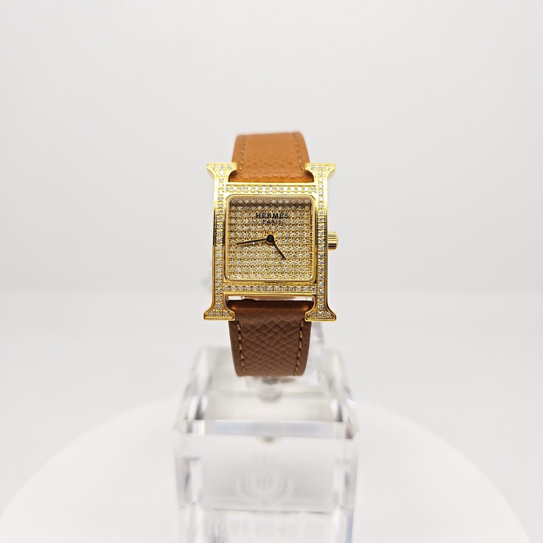 95新 Hermes/爱马仕 石英腕表后钻 21mm/公价85999/jm2819
