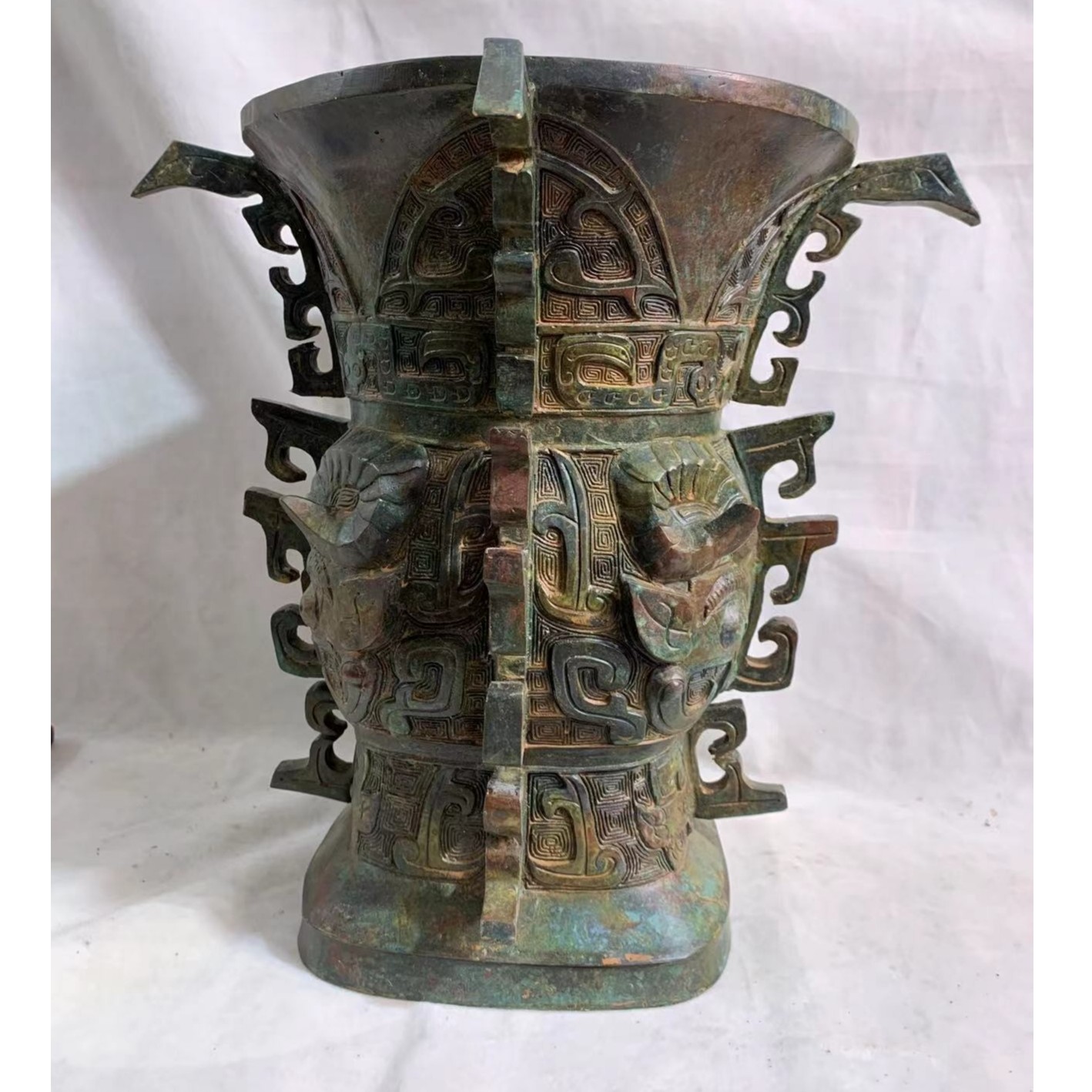 仿古青铜摆件纯铜何尊中国尊西周礼器陕西博物馆定制复古开业礼品