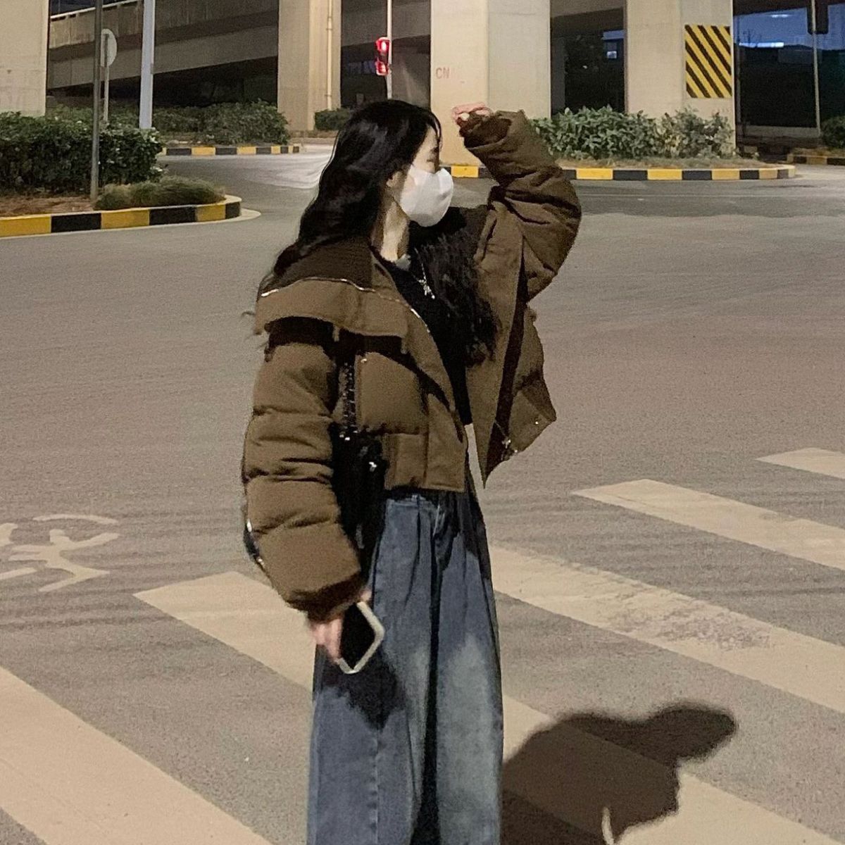 棉衣女冬季短款韩版休闲棉服加厚保暖外套宽松百搭复古面包服