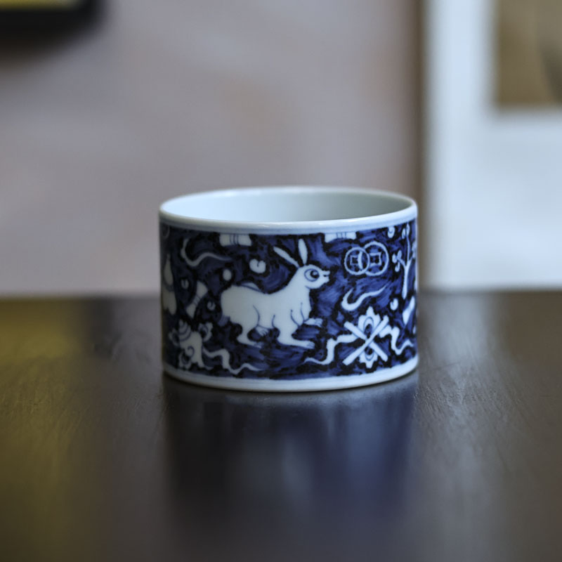 【见珊】兔子直口杯（翁宿S0034）