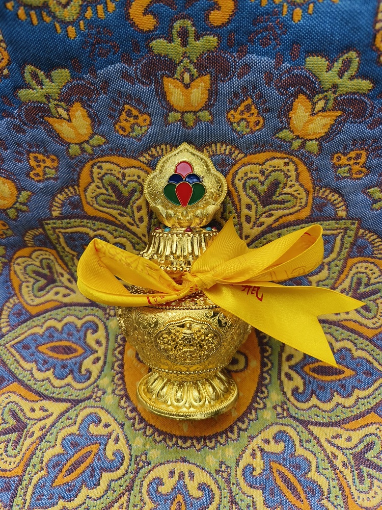 地藏宝瓶 合金居家多功能金色精美摆件（属定制类产品不支持退货）