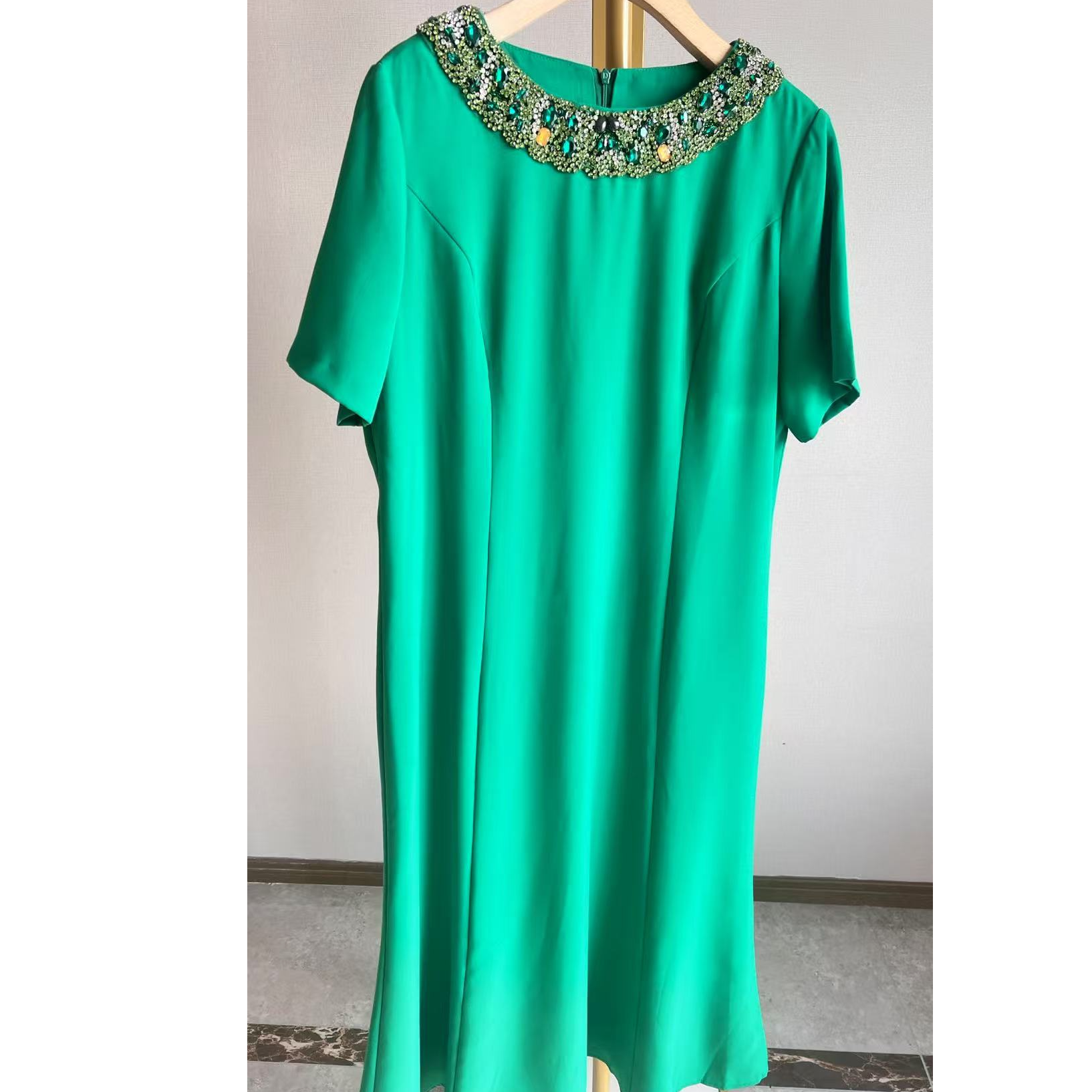 RENIYA原创设计师品牌2024气质优雅复古时尚连衣裙