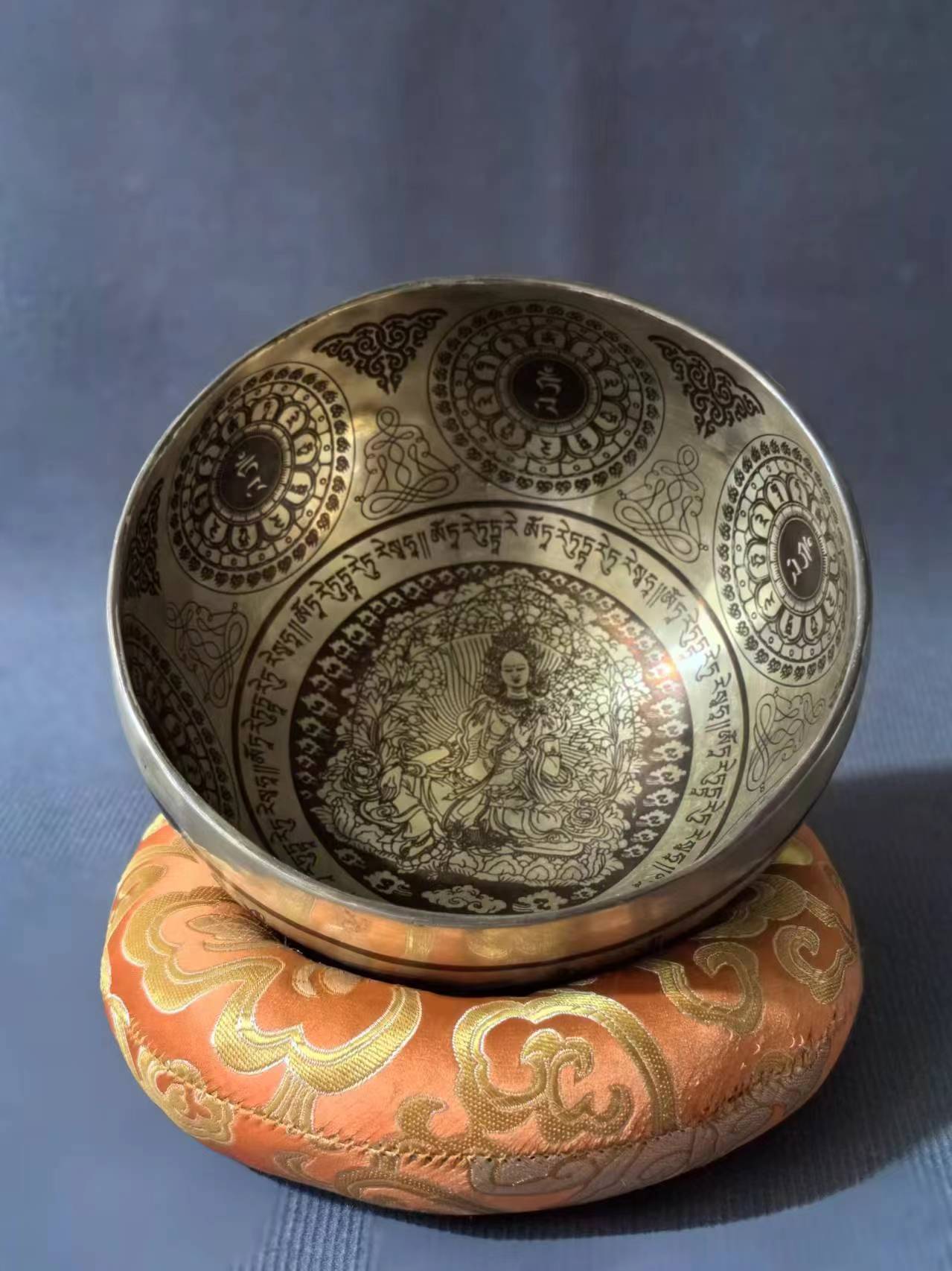 尼泊尔手工颂钵唐卡颂钵纯手工复古精品乐器
