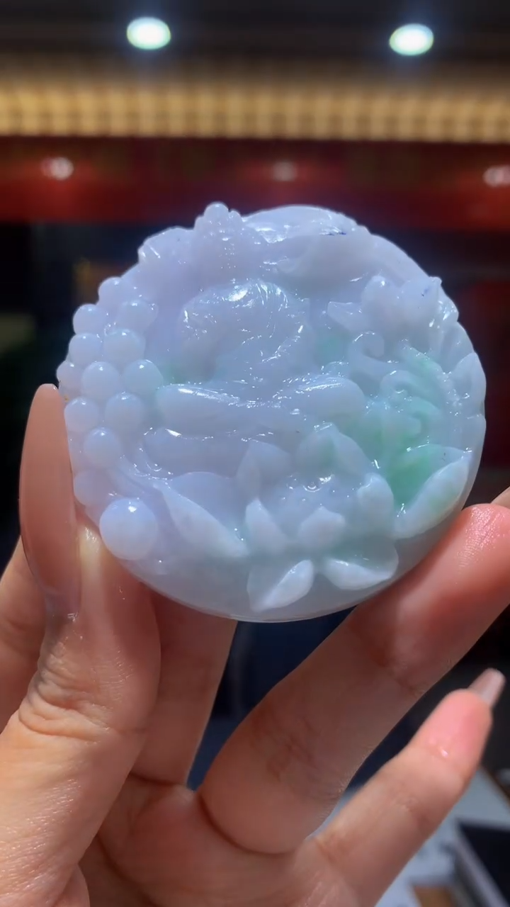 【闪购商品】定制翡翠未镶嵌4974kx-毛货佛吊坠20