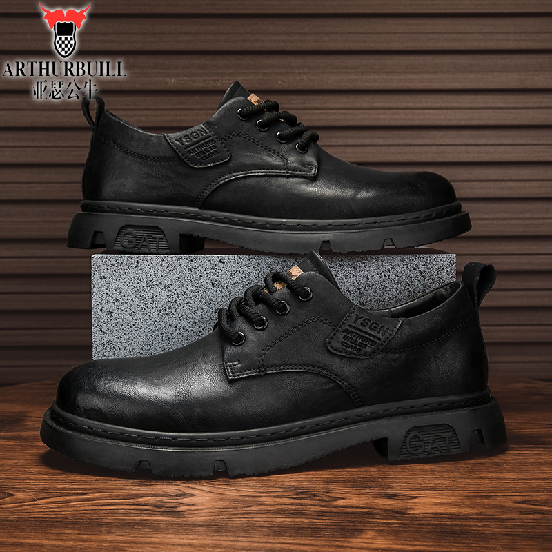亚瑟公牛马丁靴男秋季高端英伦风复古工装靴男士商务时尚百搭男靴