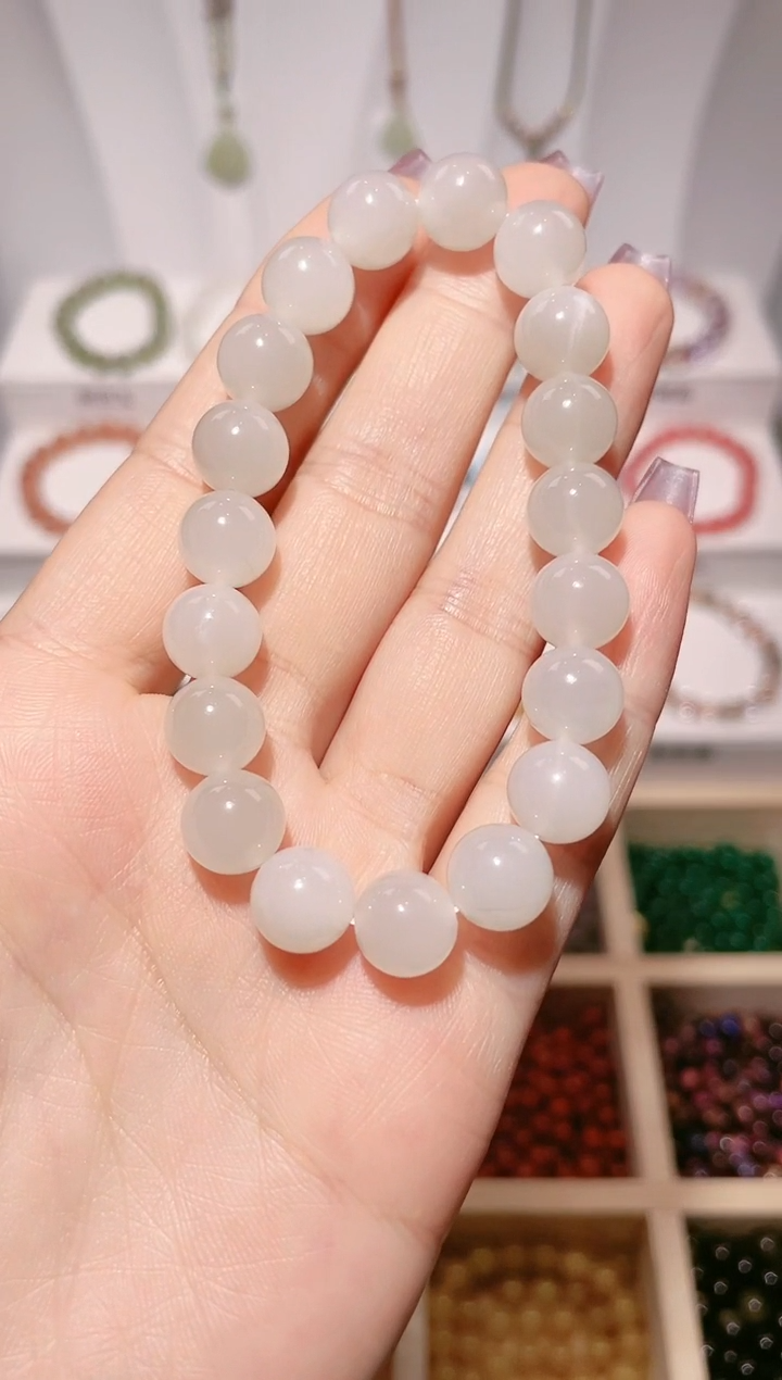 【闪购商品】和田玉（糖玉）手链未镶嵌白玉