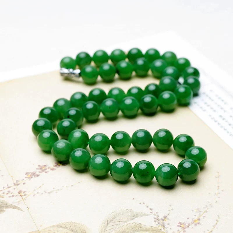 俄料碧玉妈妈链辣绿卡10微点