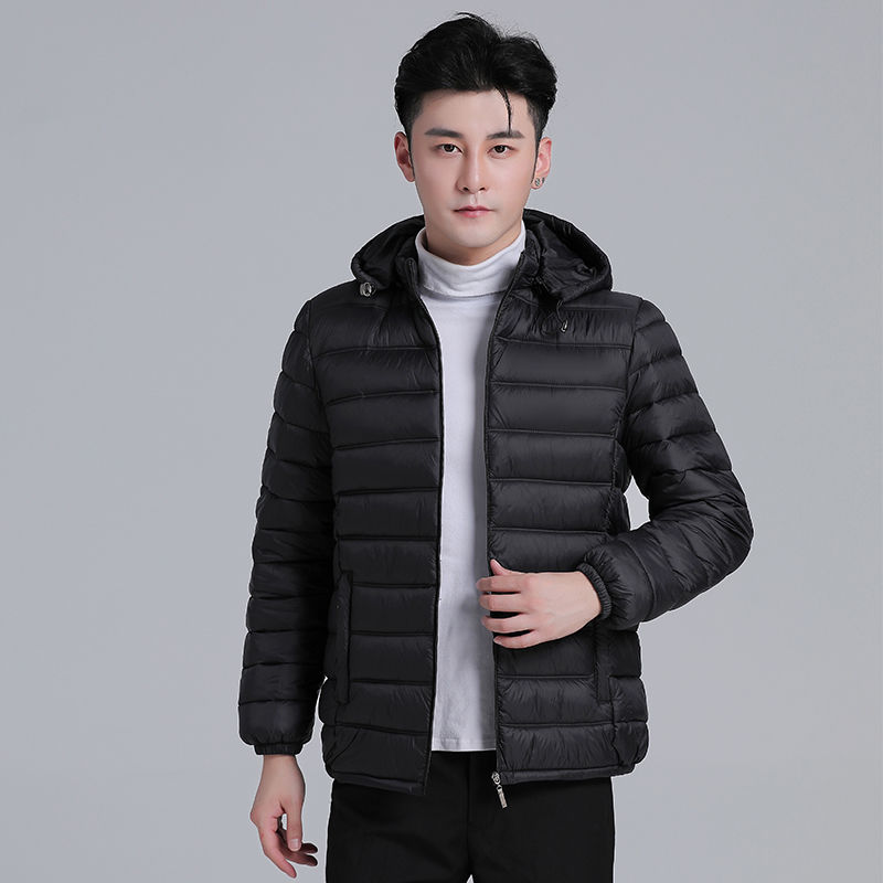 男士棉服棉袄棉衣立领连帽加厚秋冬保暖修身中青老年爸爸工装外套