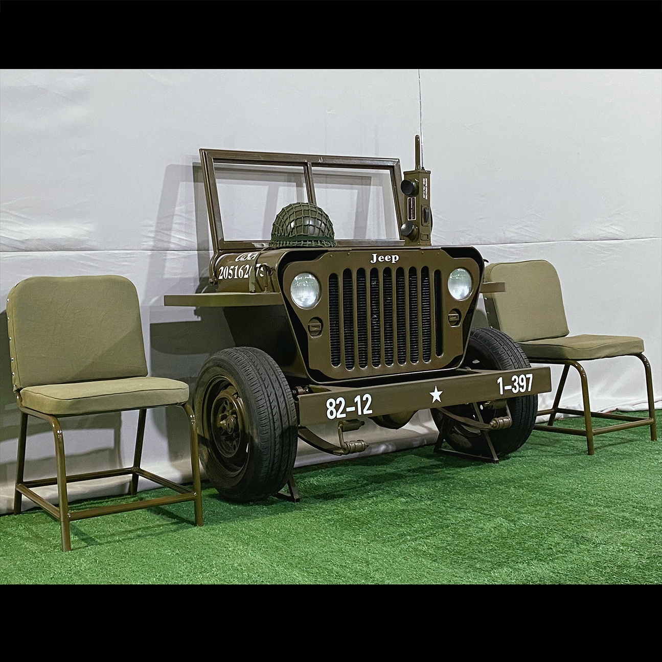 威利斯吉普座椅纯钢棉质