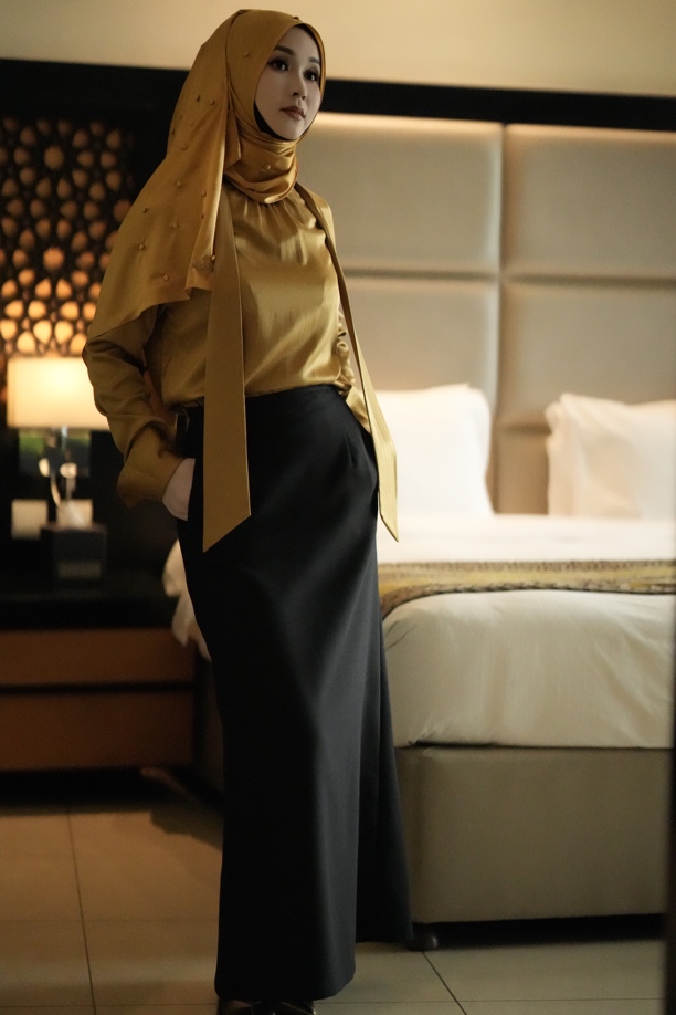 【嘉米拉】新品经典一步裙BQ2419