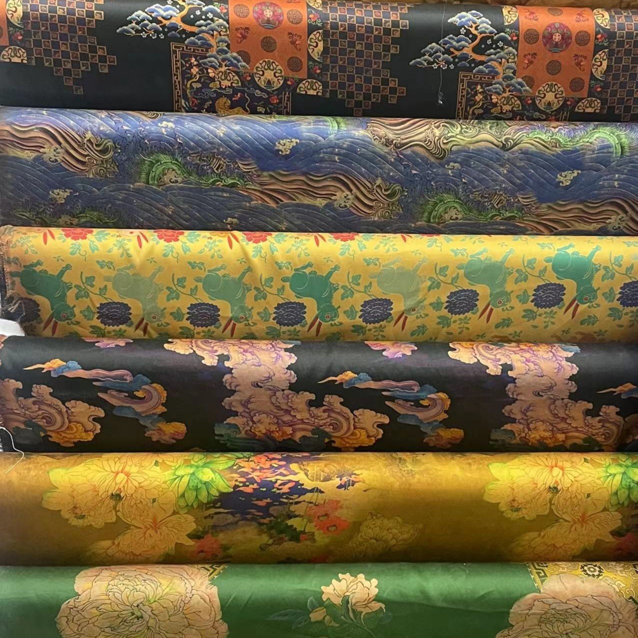 直播间半米价格链接全真丝桑蚕丝香云纱面料，不支持7天无理由