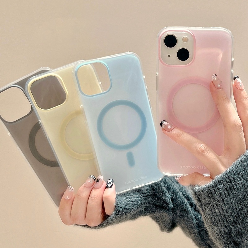 苹果15手机壳iphone14promax简约马卡龙磁吸13纯色磨砂12日韩新款