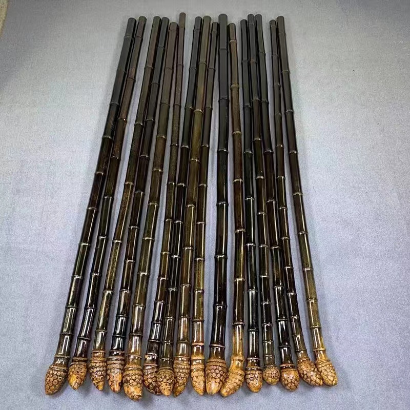 天然紫竹拐杖女登山杖爬山禅杖高档户外防滑手杖拐棍竹子拐杖老人