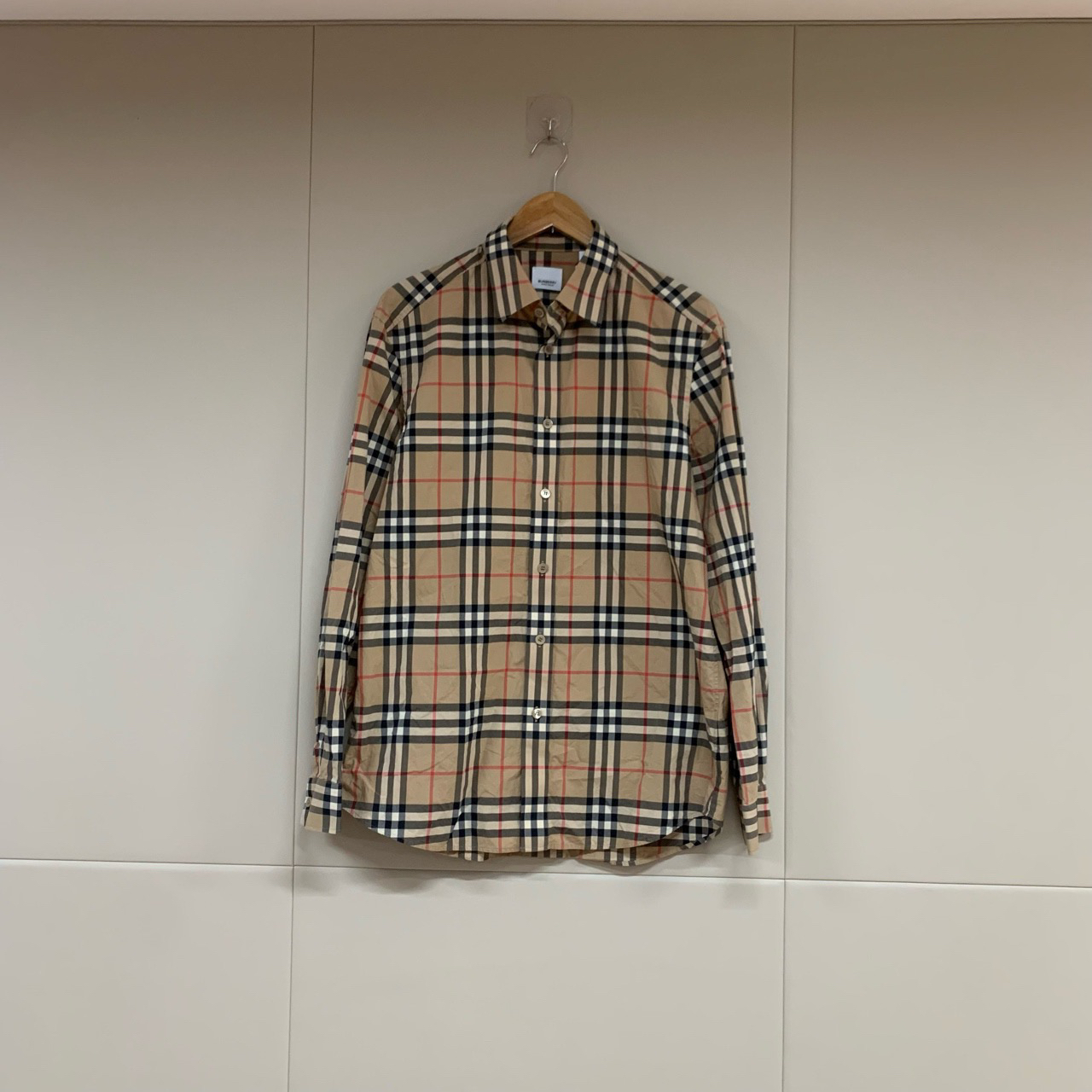 Burberry爆款格纹衬衫/L码/99新/13381