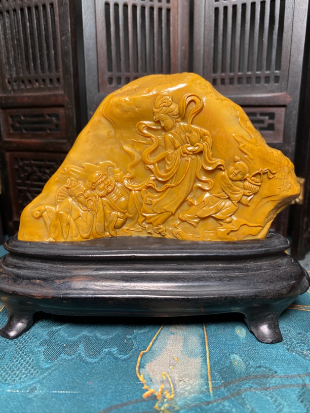 昌化田黄【八仙过海】精品摆件