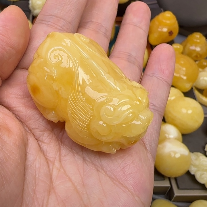 蜜蜡颈饰未镶嵌天然蜜蜡