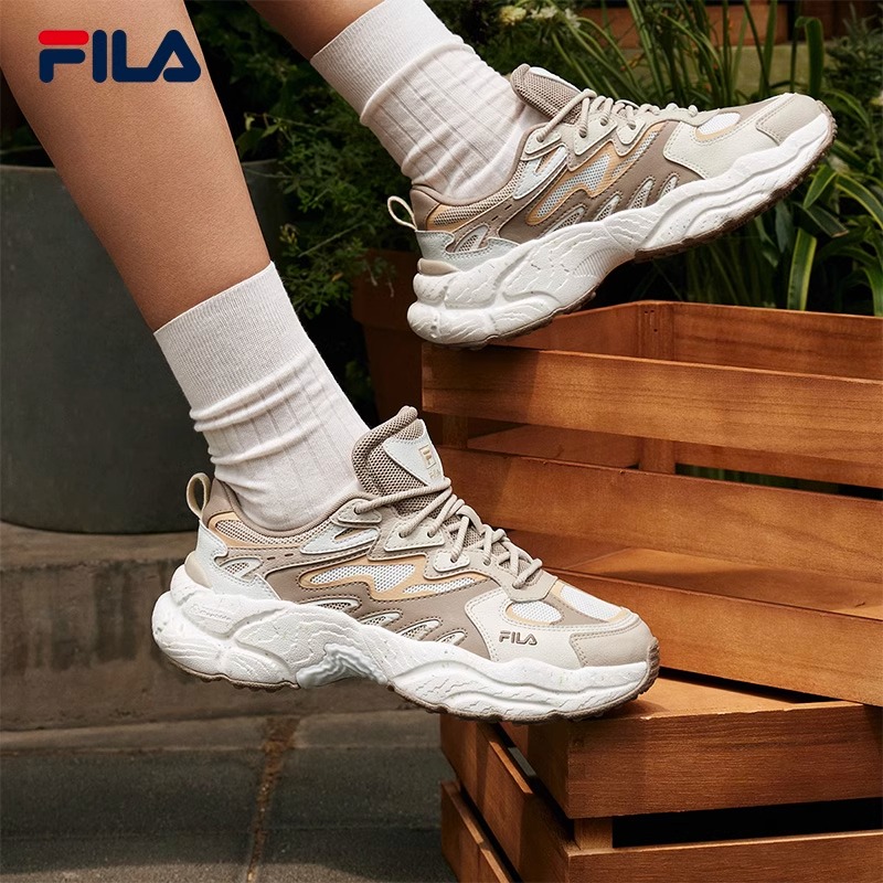 Fila/斐乐老爹鞋运动2024秋款蕨时尚复古厚底休闲鞋 F12W431110F
