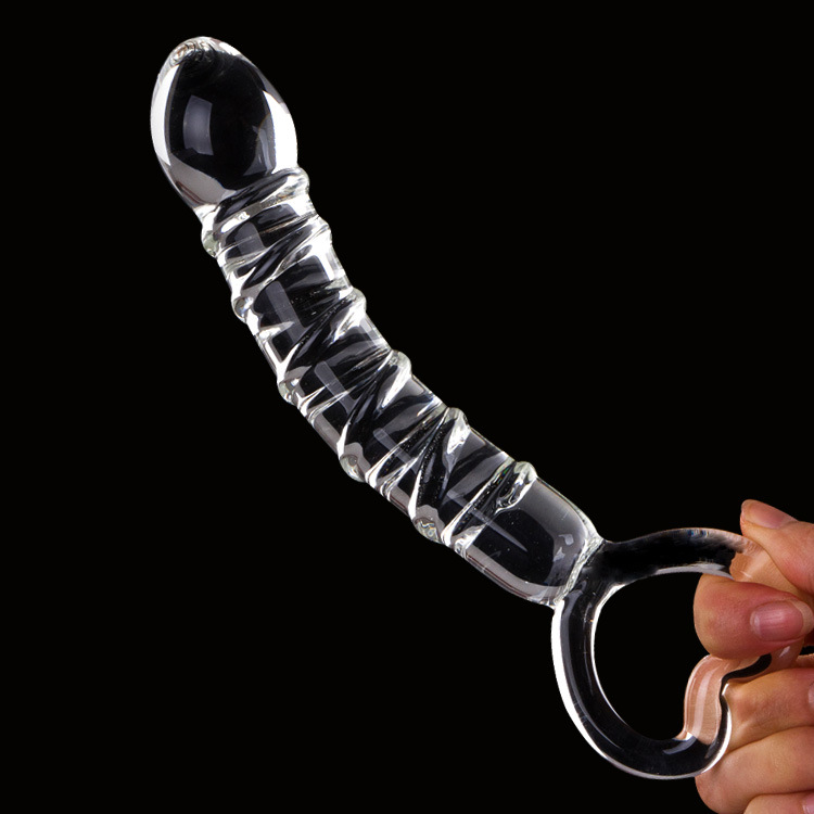 批发成人性用品水晶玻璃阳具女用自慰器具玻璃后庭肛塞代发