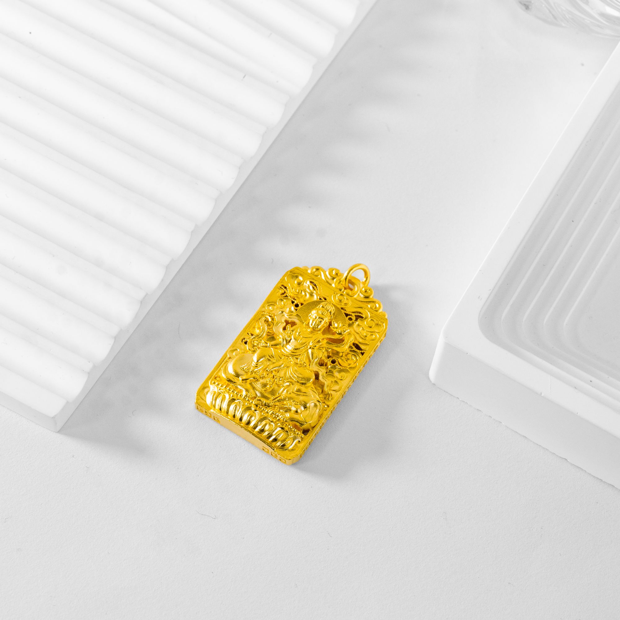 吊坠足银 守护神普贤菩萨-龙蛇