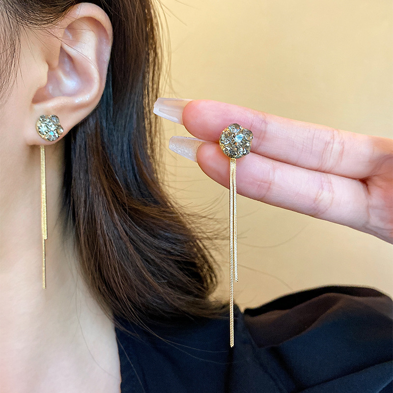 【C20】新款气质两戴长款流苏简约超仙时尚耳环E4278