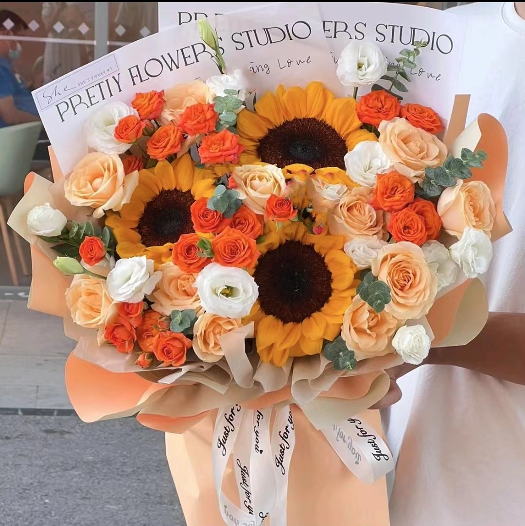   【鲜花小时达】向日葵花束生日爱情鲜花花束全国鲜花配送小时达