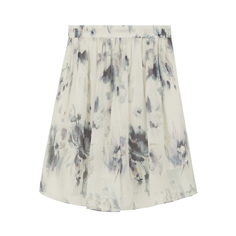 S·DEER圣迪奥女装时尚气质文艺套装松紧晕染百褶短裤S24260901