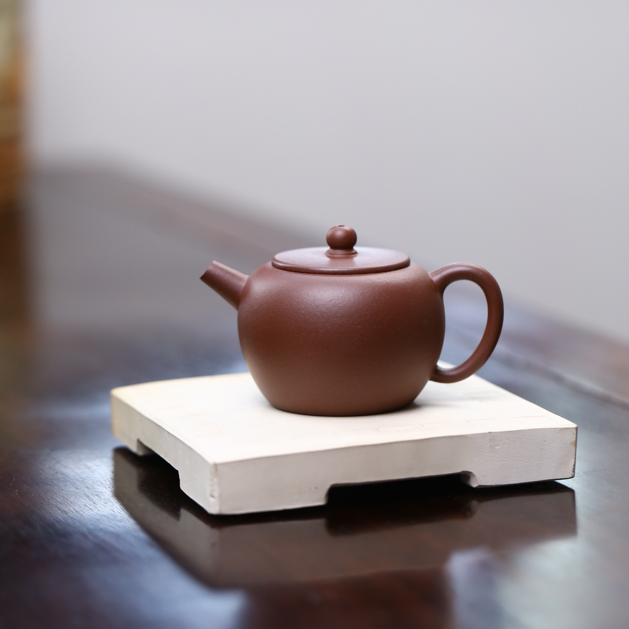 圆珠壶 原矿紫泥155cc半手工紫砂壶