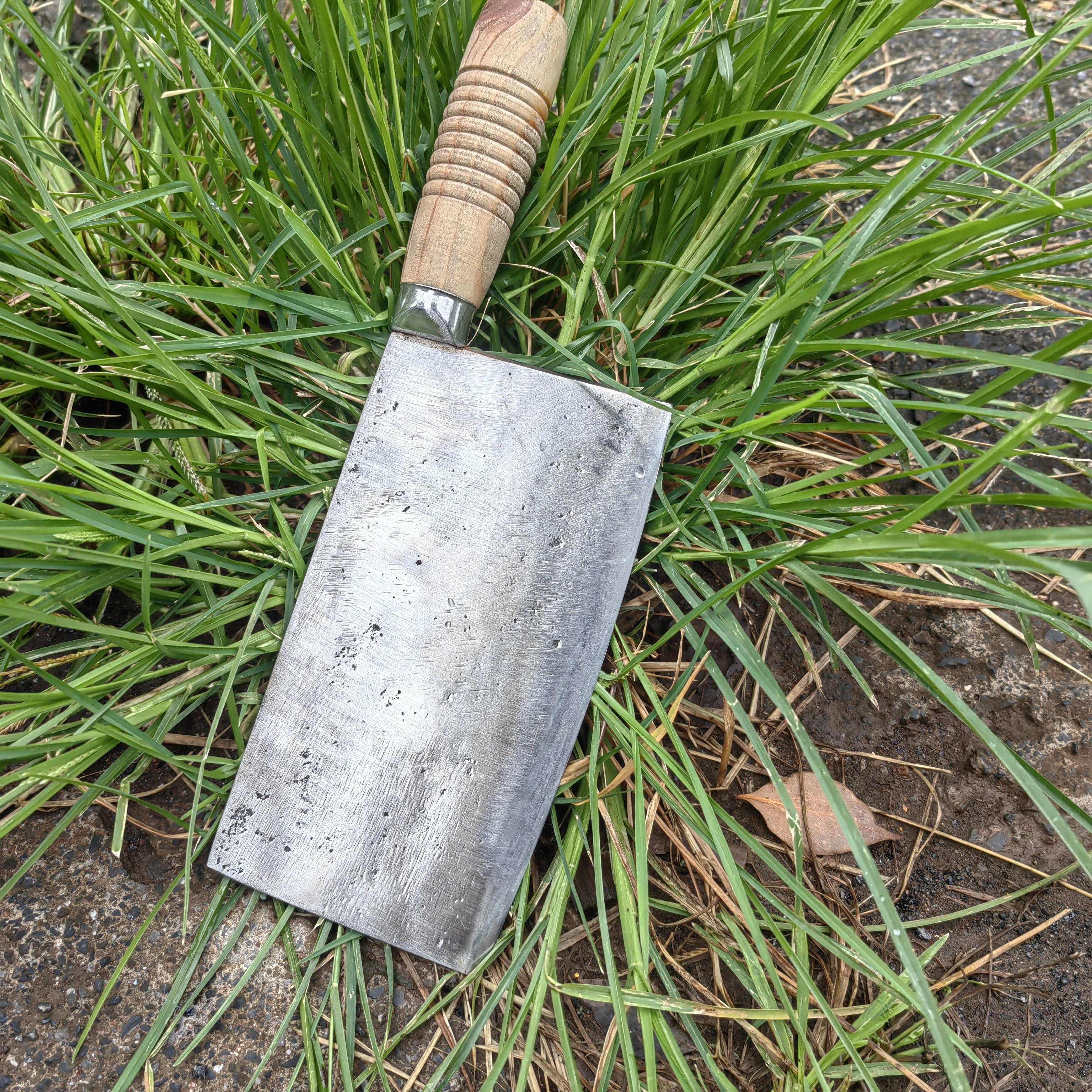 轴承钢切片刀手工锻打菜刀传统工艺锻打锋利持久家用