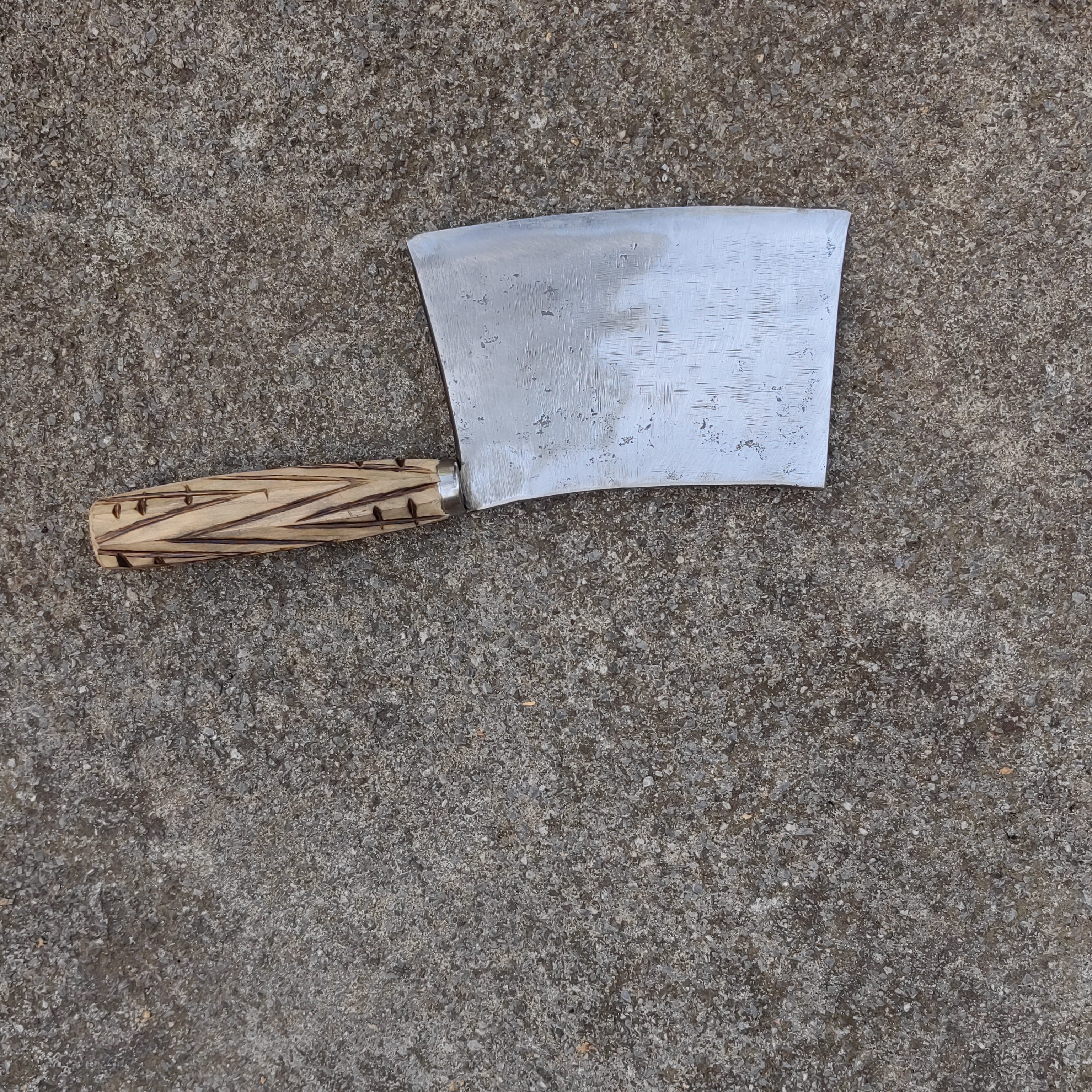 斩骨刀汽车弹簧钢手工锻打  硬度高锋利度好