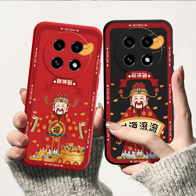 财神到新年OPPOA2Pro手机壳PJG110全包软壳保护套液态硅胶中国风