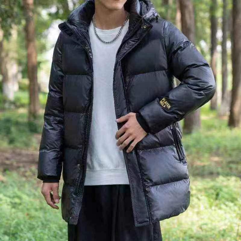 黑金立领白鸭绒羽绒服男士装新款冬季高端上衣加厚抗寒外套保暖