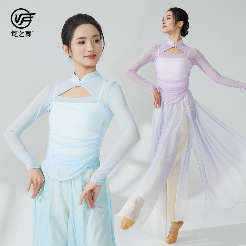 梵之舞夏辉同款花妖中国风古典舞蹈练功服表演出服纱衣裙裤新款