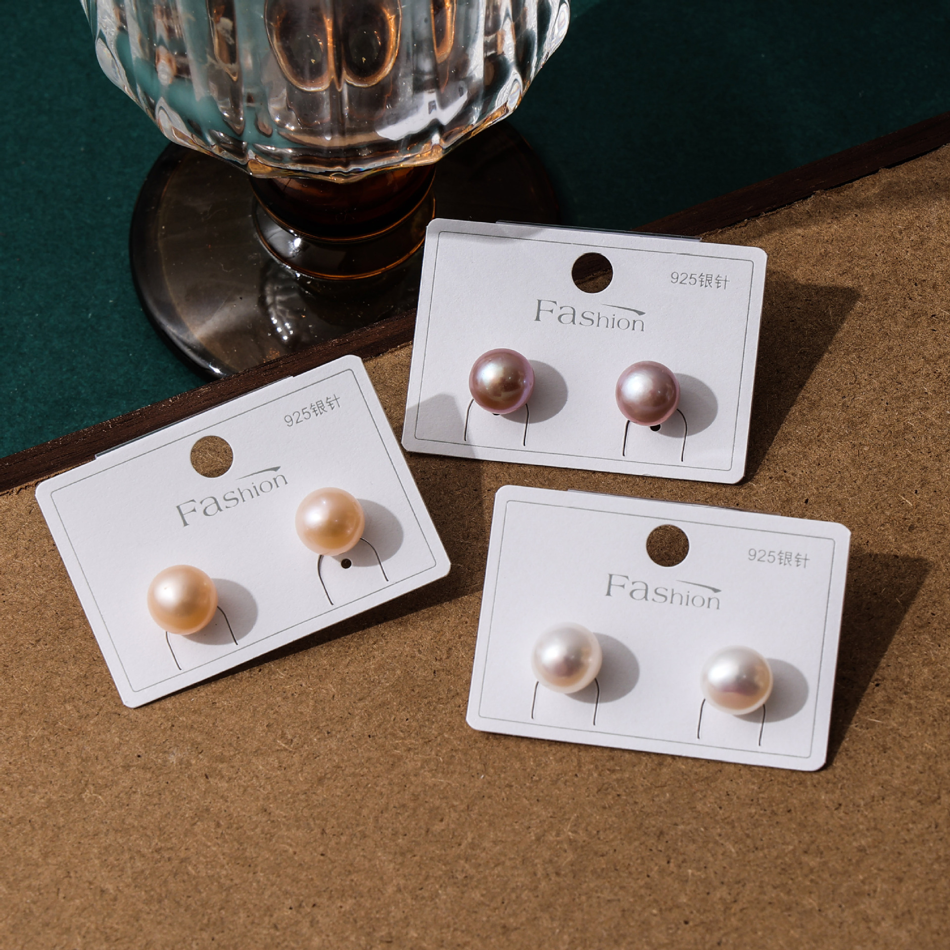 经典百搭5A天然面包珠耳钉素款简约气质款淡水珍珠轻奢耳饰