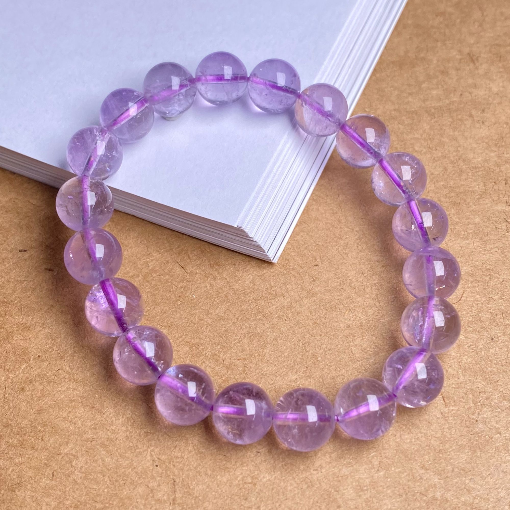 薰衣草紫水晶手串天然紫水晶多样性发其一XY103